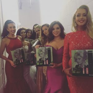 cardiff hairdressers style Miss Universe contestants
