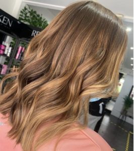 balayage foliage highlights 