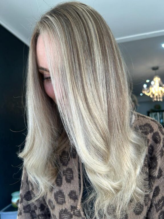 Colour Change platinum blonde hair at Michelle Marshall Salon Cardiff Colour Change platinum blonde hair at Michelle Marshall Salon Cardiff
