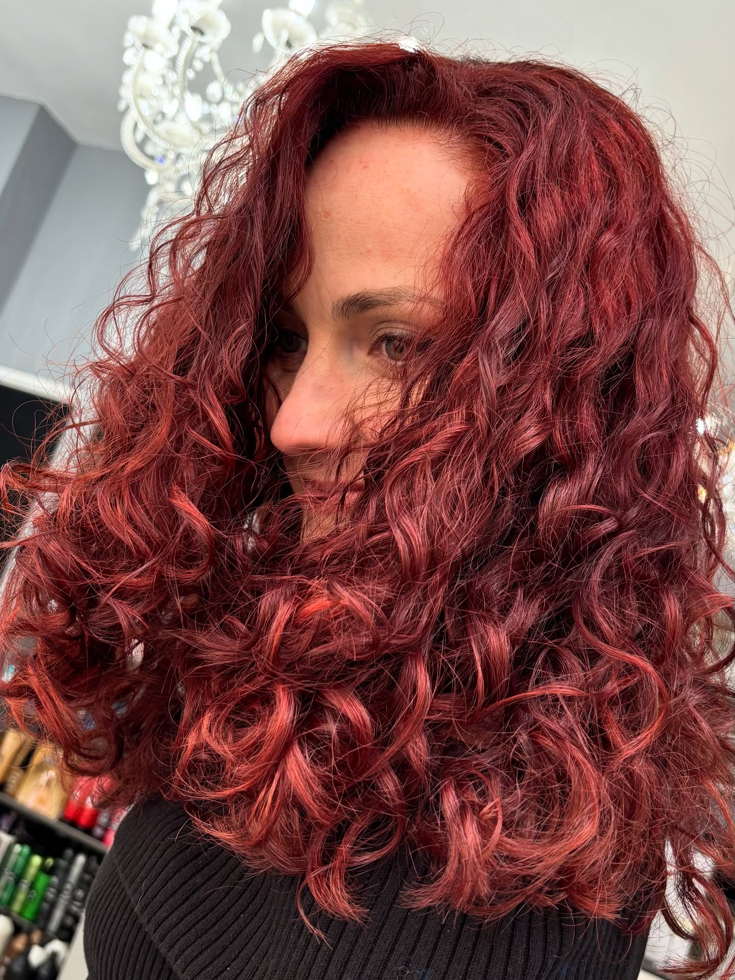 Red curly hair Rhiwbina Hair Salon Red curly hair Rhiwbina Hair Salon